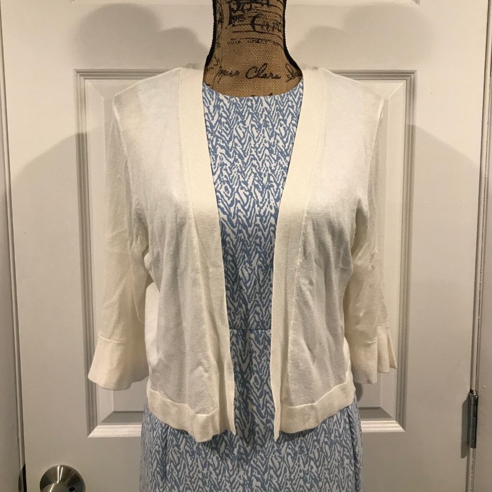 Ann Taylor Factory Bell Sleeve Open Cardigan